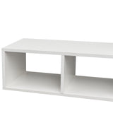 ZNTS Double L-Shaped TV Stand,Display Shelf ,Bookcase for Home Furniture,White W33133141