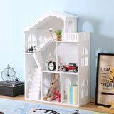 ZNTS Kids Funnel Ella White Dollhouse Bookcase Book Shelf Storage Unit B05367931