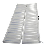 ZNTS 6 ft Aluminum Wheelchair Scooter Mobility Ramp portable Non-Slip -72" x 28" 02343985