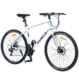 ZNTS 21 Speed Hybrid bike Disc Brake 700C Road Bike For men women's City Bicycle W1019121466