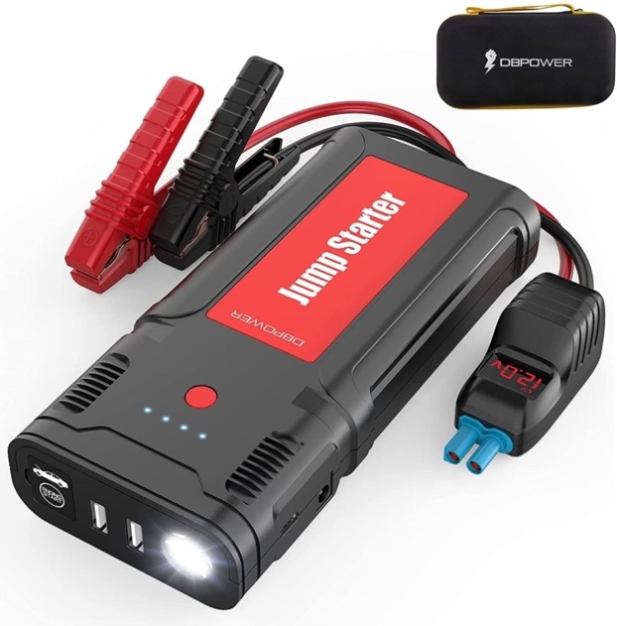 DBPOWER Jump Starter 2750A Peak 76.96Wh Portable Car Jump Starter (Up