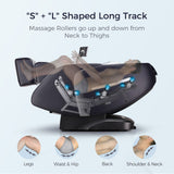 ZNTS Massage Chair 4D Massage Chair Recliner, Zero Gravity Full Body Airbag Massage Chair with Body Scan W106256912