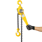 ZNTS Lever Chain Hoist 1 1/2 Ton 3300LBS Capacity 5 FT Chain Come Along with Heavy Duty Hooks Ratchet W46557619