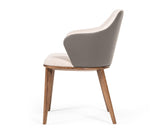 ZNTS Modrest Megan Mid-century Modern Beige & Grey Dining Chair B04961322