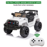ZNTS LZ-922 Electric Car Dual Drive 35W*2 Battery 12V4.5AH*1 with 2.4G Remote Control White 28840113