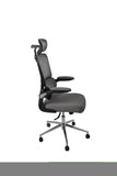 ZNTS Mesh Ergonomic Office Chair with Flip Up Arms High Back Desk Chair -High Adjustable Headrest with W1035111497