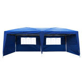 ZNTS Lotto 3 x 6m Two Windows Practical Waterproof Folding Tent Blue 16586545