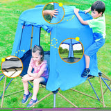 ZNTS Kids Climbing Dome with Canopy and Playmat - 10 ft Jungle Gym Geometric Playground Dome Climber Play MS292400AAC