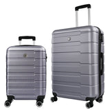 ZNTS Luggage Sets 2 Piece, 20 inch 24 inch Carry on Luggage Airline Approved, ABS Hardside Lightweight W1625122316