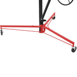 ZNTS Drywall Lift Panel 11' Lift Drywall Panel Hoist Jack Lifter, RED+BLACK W465121422