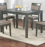 ZNTS 5pc Dining Room Set Dining Table w wooden Top Cushion Seats Chairs Kitchen Breakfast Dining room B011118994