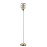 ZNTS Uplight Floor Lamp with Mercury Glass Shade B03595709