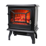 ZNTS SF507-17 17 inch 1400w Freestanding Fireplace Fake Wood/Single Color/Heating Wire/A Rocker Flame 86300249