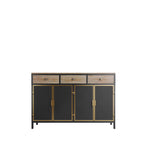 ZNTS 48" Wide 4 Doors Modern Sideboard with 3 Top Drawers, Freestanding Sideboard Storage Cabinet W75741394