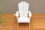 ZNTS Polystyrene Adirondack Chair - White MBM-PKD02-WT
