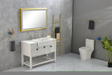 ZNTS Bathroom Vanities Without Tops 48 in. W x 20-1/2 in. D Bathroom Vanity Cabinet Only in White TH-B40360-WH
