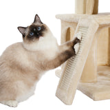 ZNTS Modern Small Cat Tree Cat Tower With Double Condos Spacious Perch Sisal Scratching Posts,Climbing 07745990