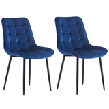 ZNTS Dining Chair 2PCSBLUEModern styleNew technologySuitable for restaurants, cafes, taverns, offices, W24062818