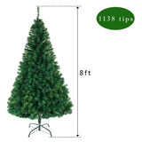 ZNTS 8FT Christmas Tree with 1138 Branches 24504328