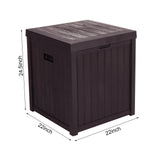 ZNTS 51gal 195L Outdoor Garden Plastic Storage Deck Box Chest Tools Cushions Toys Seat Waterproof 80213979