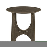 ZNTS 25" Round End Table, Wooden Side Table,Night Stand for Bedroom, Living Room ,Reception Room W1801109483