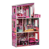 ZNTS Vintage 90's wooden Dollhouse for Kids, Great Gift for Christmas, Birhday and Party W97963962
