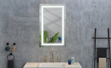 ZNTS 36*28LED Lighted Bathroom Wall Mounted Mirror with High Lumen+Anti-Fog Separately Control+Dimmer W1272119873