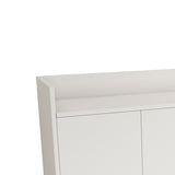 ZNTS Stylish and Functional 4-Door Storage Cabinet with Square Metal Legs and Particle Board Material,for W75784357