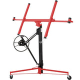 ZNTS Drywall Lift Panel 11' Lift Drywall Panel Hoist Jack Lifter, RED+BLACK W465121422