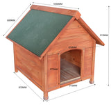 ZNTS Wooden Outdoor Dog Pet House for outside Dog Kennel with strong durable & weather resistant W155994623
