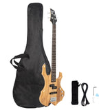 ZNTS Electric Bass Guitar Full Size 4 String Bag Strap Paddle 46439891