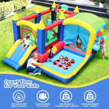 ZNTS 7 in 1 Inflatable Bounce House, Bouncy House with Ball Pit for Kids Indoor Outdoor Party Family Fun, W1677109362