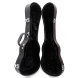 ZNTS 21" Top Grade Standard Soprano Boa Leather Ukulele Case Black 42273117
