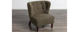 ZNTS Accent Chair, Upholstered Armless Chair Lambskin Sherpa Single Sofa Chair with Wooden Legs, Modern WF316705AAG