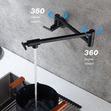 ZNTS Folding faucet,Pot Filler Faucet Wall Mount 41840341