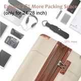 ZNTS Hardshell Luggage Sets 3 Pcs Spinner Suitcase with TSA Lock Lightweight 20''24''28'' PP282373AAO