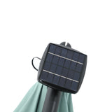 ZNTS 10ft Solar LED Offset Hanging Market Patio Umbrella W640140293
