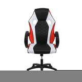 ZNTS YSSOA Gaming Office High Back Computer Ergonomic Adjustable Swivel Chair, Black/White/Red W113468187