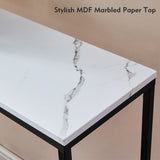 ZNTS Faux Marble Console, Snack Entryway, Entrance Sofa, MDF Entry, Accent Coffee 42147923