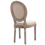 ZNTS HengMing Upholstered Fabrice French Dining Chair with rubber legs,Set of 2 W21252318
