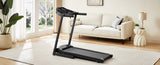ZNTS Treadmills - 2.5 HP hydraulic folding removable treadmill with 3-speed incline adjustment, 12 preset W1668124387