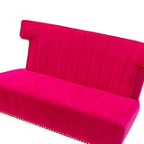 ZNTS Cadmus Armless Loveseat FUCHSIA W1137141122