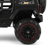 ZNTS 12V Battery Kids Ride on Truck Car Toys MP3 LED Light Remote Control+Cover Black 90162936