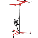 ZNTS Drywall Lift Panel 11' Lift Drywall Panel Hoist Jack Lifter, RED+BLACK W465121422