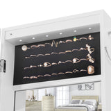 ZNTS Fashion Simple Jewelry Storage Mirror Cabinet With LED Lights,For Living Room Or Bedroom W40718044