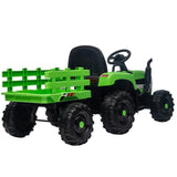 ZNTS Ride on Tractor with Trailer,12V Battery Powered Electric Tractor Toy w/Remote Control,electric car W1396104249