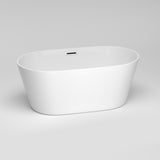 ZNTS Acrylic Alcove Freestanding Soaking Bathtub-60‘’ 21S0105-60
