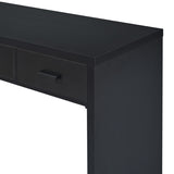 ZNTS TREXM Modern Minimalist Console Table with Open Tabletop and Four Drawers with Metal Handles for WF316903AAB