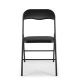 ZNTS Folding and Stackable Chair Set, 5 Pack for Wedding, Picnic, Fishing and Camping, Black W2181P147707