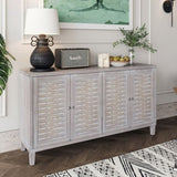 ZNTS Accent Cabinet 4 Door Wooden Cabinet Sideboard Buffet Server Cabinet Storage Cabinet, for Living W1435P153087